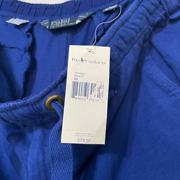Polo Ralph Lauren Beachcomber Cargo Cotton Drawstring Pants Royal Blue NWT Sz M - Picture 14 of 14